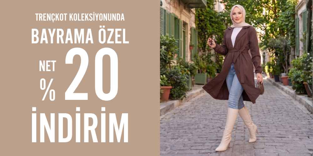 Tesettür Giyim Yeni Sezon Trenç Modelleri