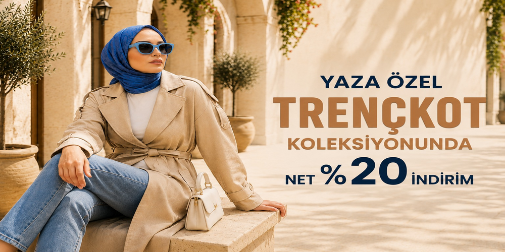 Tesettür Giyim Yeni Sezon Trenç Modelleri