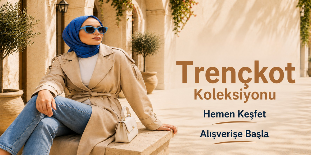 Tesettür Giyim Yeni Sezon Trenç Modelleri