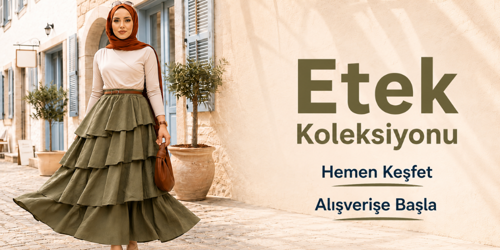 Tesettür Giyim Yeni Sezon Etek Modelleri
