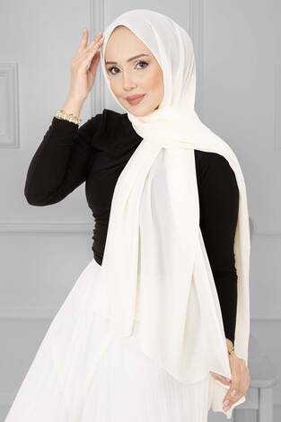 Aerobin Jazz Şal Açık Krem