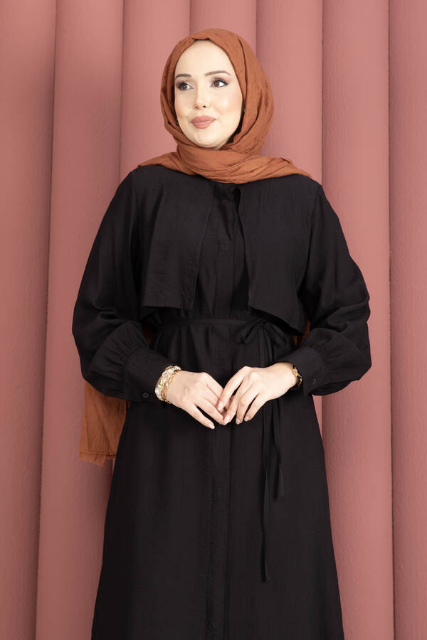 Hl - Aller Detaylı Pantolonlu İkili Takım Siyah (1)