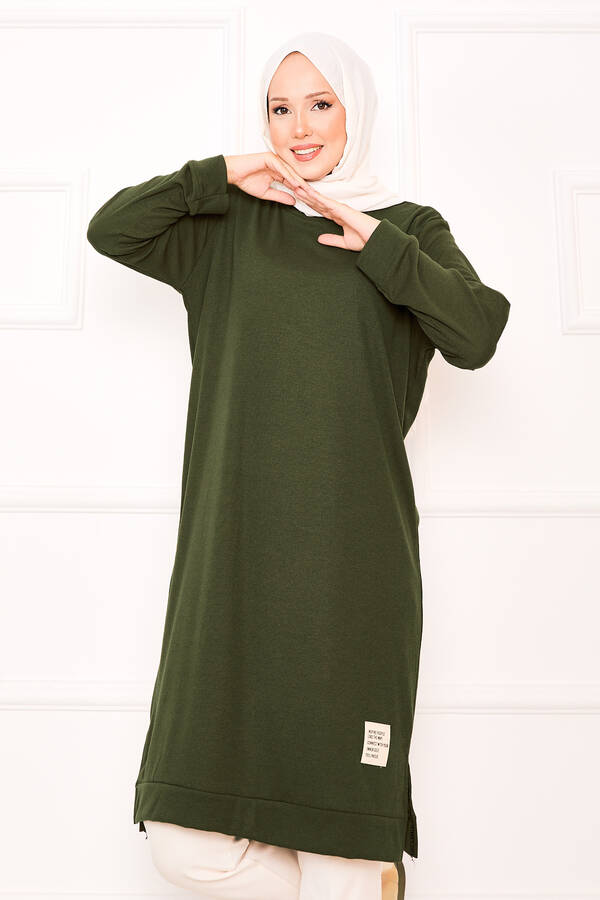 Gly - Arma Detaylı Fitilli Tunik Haki (1) Gly - Arma Detaylı Fitilli Tunik Haki (1)