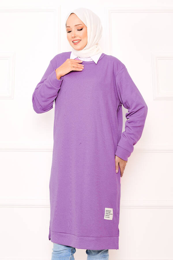 Gly - Arma Detaylı Fitilli Tunik Lila (1) Gly - Arma Detaylı Fitilli Tunik Lila (1)