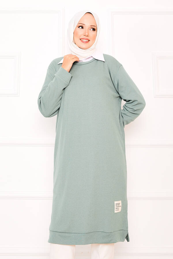 Gly - Arma Detaylı Fitilli Tunik Mint (1) Gly - Arma Detaylı Fitilli Tunik Mint (1)