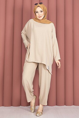 Arma Detaylı Salaş Yazlık Takım Camel