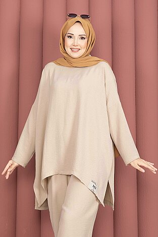 Arma Detaylı Salaş Yazlık Takım Camel (1)