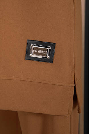 Arma Detaylı Spor İkili Tesettür Takım Taba - Thumbnail