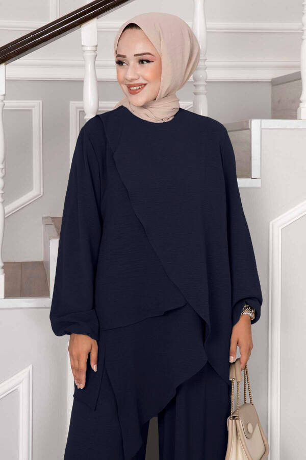 MD - Asimetrik Kesim Aerobin Tesettür İkili Takım Lacivert (1) MD - Asimetrik Kesim Aerobin Tesettür İkili Takım Lacivert (1)