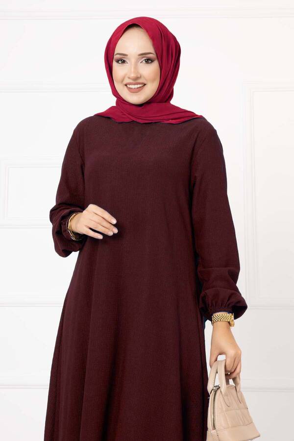 Asimetrik Tunik Bordo