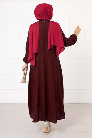 Asimetrik Tunik Bordo - Thumbnail