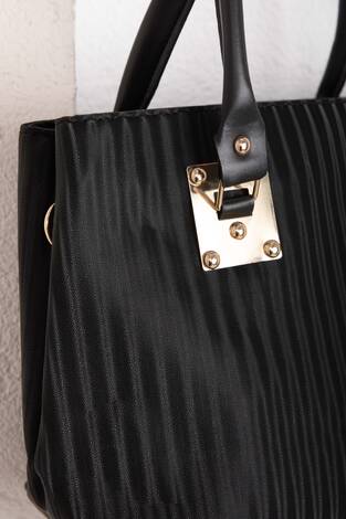 Aura Serisi Kol Çantası Siyah - Thumbnail