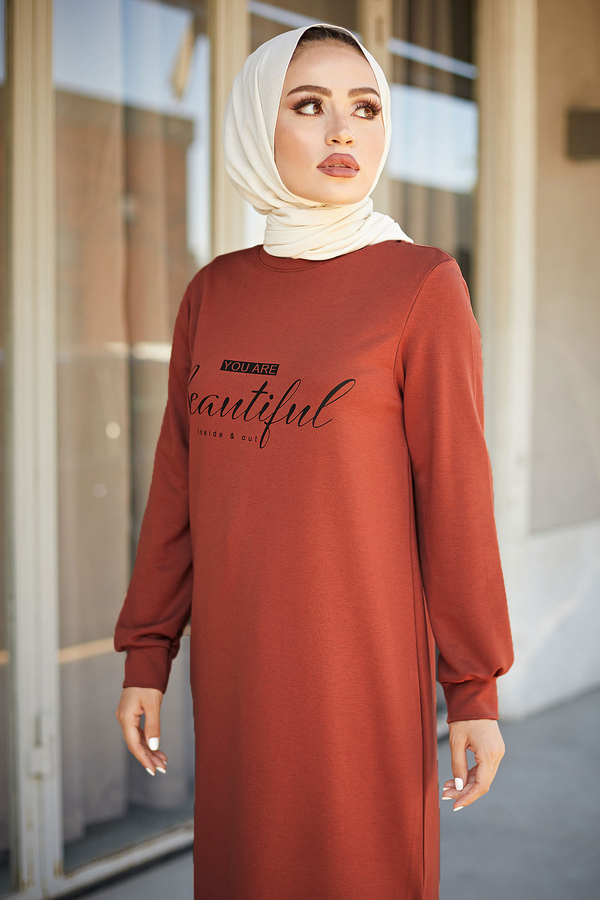  - AVEN Beautiful Tunik 2933-7 Kiremit (1)