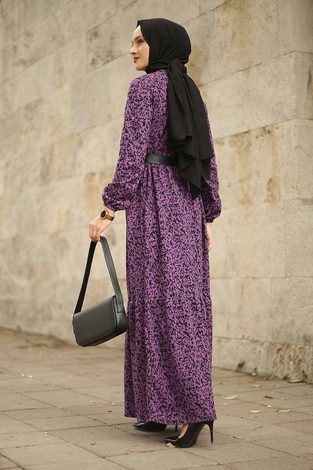 AVEN Dress 2258-6 Purple - Thumbnail