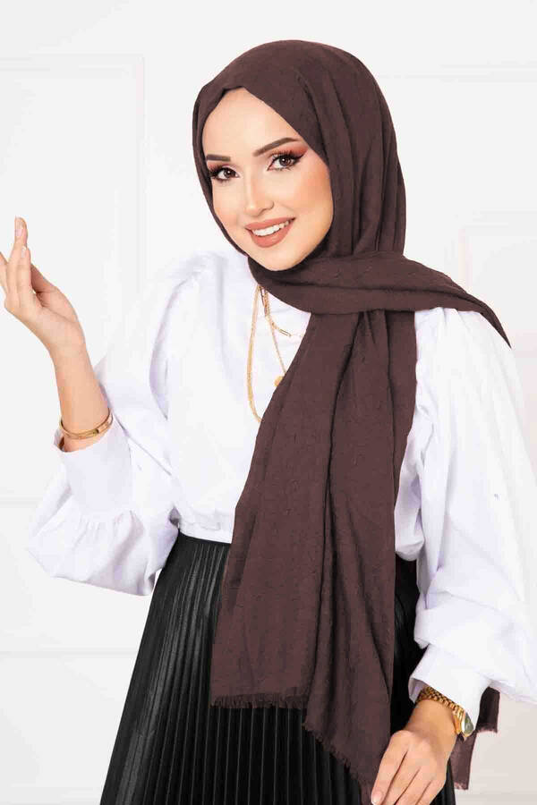 Kbr - Bambu Şal Açık Kahve (1)