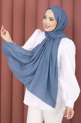 Bambu Şal İndigo - Thumbnail