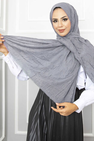 Bambu Tesettür Şal Açık Gri - Thumbnail