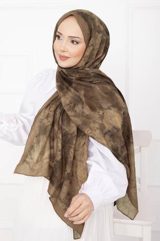 Batik Desen Bambu Şal Serisi Camel - Thumbnail