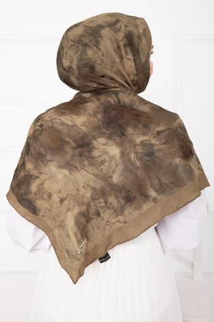 Batik Desen Bambu Şal Serisi Camel - Thumbnail