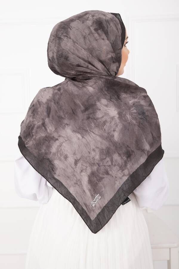 Batik Desen Bambu Şal Serisi Kahve - 3