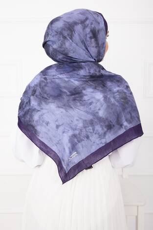 Batik Desen Bambu Şal Serisi Mürdüm - Thumbnail