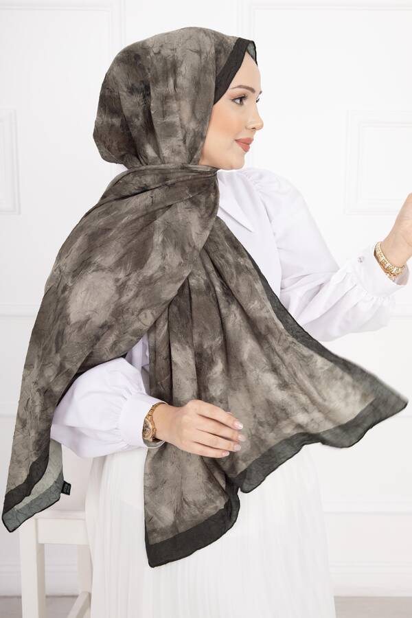 Msc - Batik Desen Bambu Şal Serisi Vizon