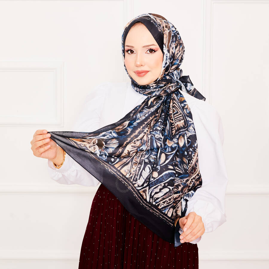 Batik Desenli Tesettür Şal 16 Batik Desenli Tesettür Şal 16