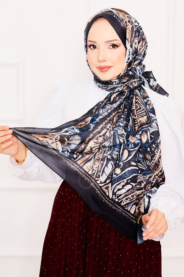 Batik Desenli Tesettür Şal 16 Batik Desenli Tesettür Şal 16