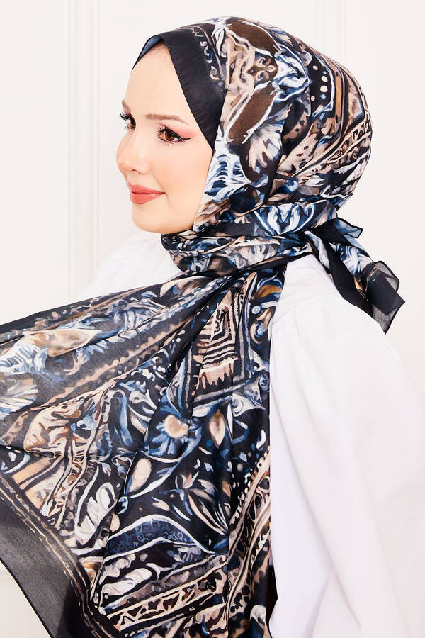 Msc - Batik Desenli Tesettür Şal 16 (1)
