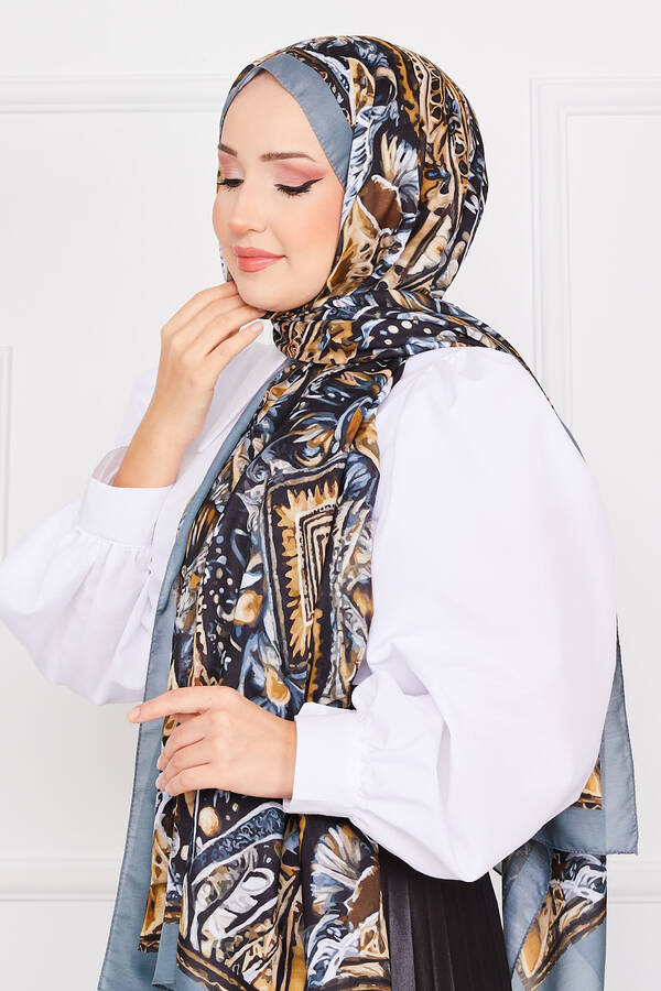 Msc - Batik Desenli Tesettür Şal -9 (1) Msc - Batik Desenli Tesettür Şal -9 (1)