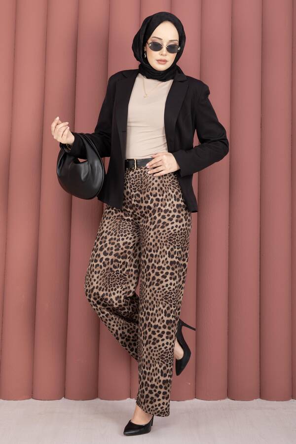 Mds - Beli Lastikli Benekli Pantolon -3 (1)