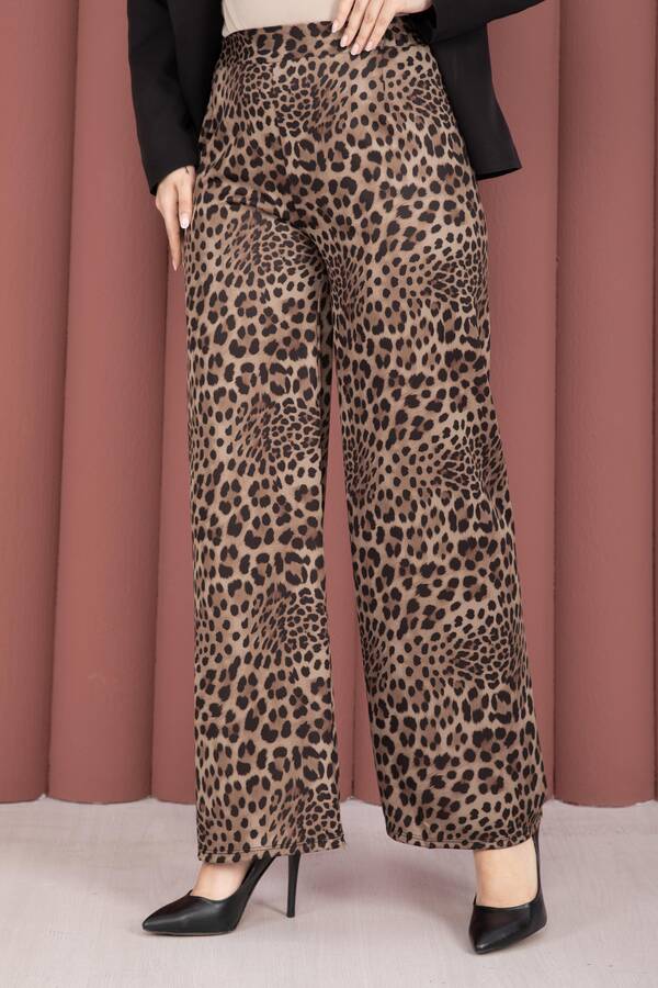 Leopar Desenli Pantolon - 6