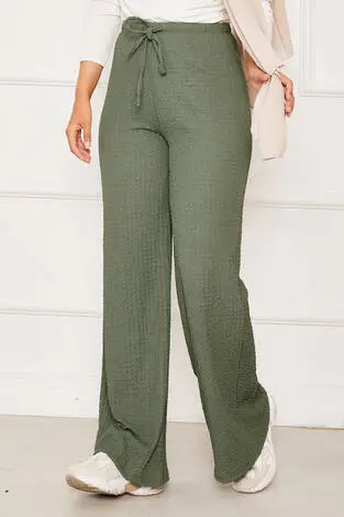 Beli Lastikli Bubble Pantolon Mint - Thumbnail