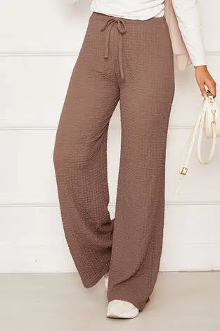 Beli Lastikli Bubble Pantolon Vizon - Thumbnail