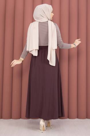 Beli Lastikli Cepli Tensel Etek Bordo - Thumbnail