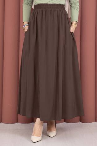 Beli Lastikli Cepli Tensel Etek Kahve - Thumbnail