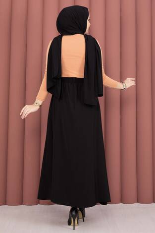 Beli Lastikli Cepli Tensel Etek Siyah - Thumbnail