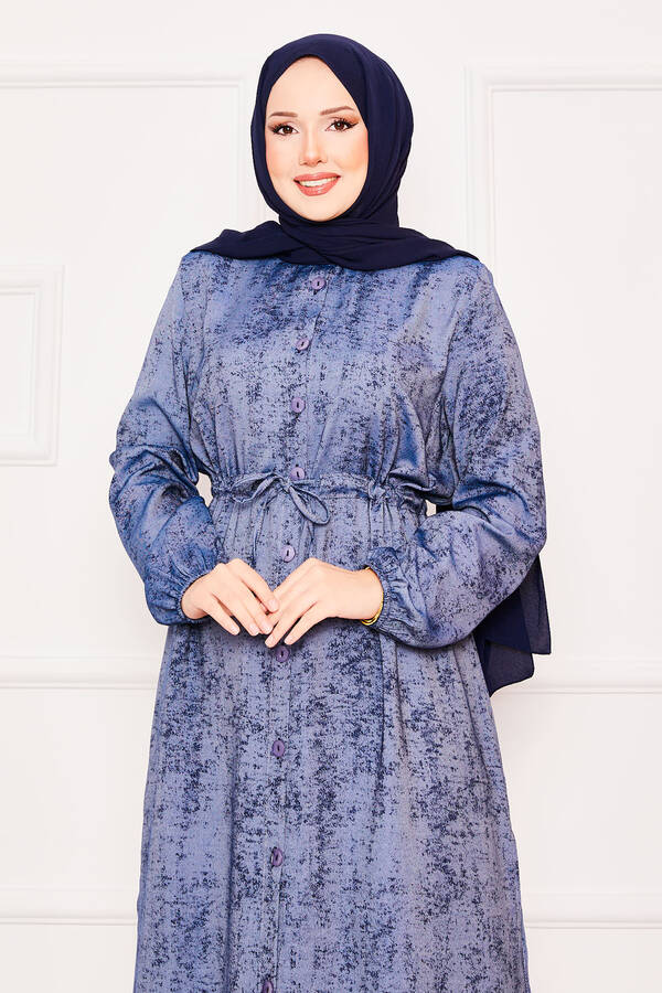 SM - Beli Tünelli İkili Tunik Tesettür Takım Lacivert (1) SM - Beli Tünelli İkili Tunik Tesettür Takım Lacivert (1)