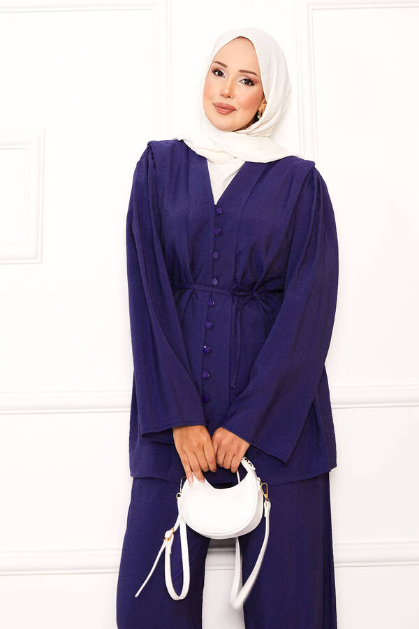 MD - Brit Düğmeli Seyyar Kuşaklı İkili Takım Lacivert (1) MD - Brit Düğmeli Seyyar Kuşaklı İkili Takım Lacivert (1)