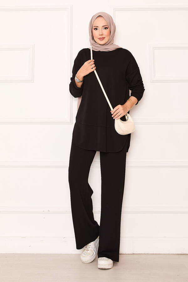 Gly - Bisiklet Yaka Basic Oyşo İkili Takım Siyah