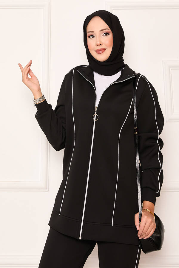 MD - Biye Detaylı İkili Takım Siyah (1)