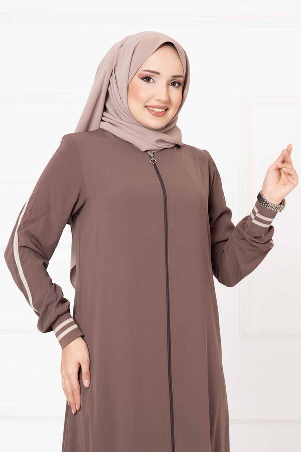 Oc - Biyeli Kolları Ribanalı Ferace Vizon (1)