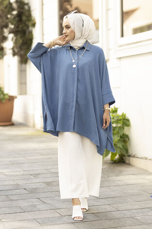 Bliss Tunik 565EN-9239 İndigo - Thumbnail