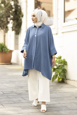 Bliss Tunik 565EN-9239 İndigo - Thumbnail