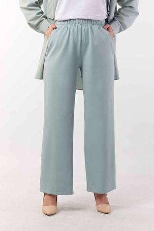Bol Paça Double Pantolon 190E6735 Mint - Thumbnail