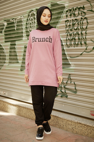 Spor tunik 7462-7 Pudra - Thumbnail