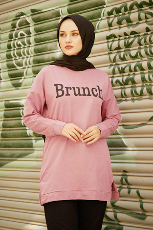 Spor tunik 7462-7 Pudra - Thumbnail