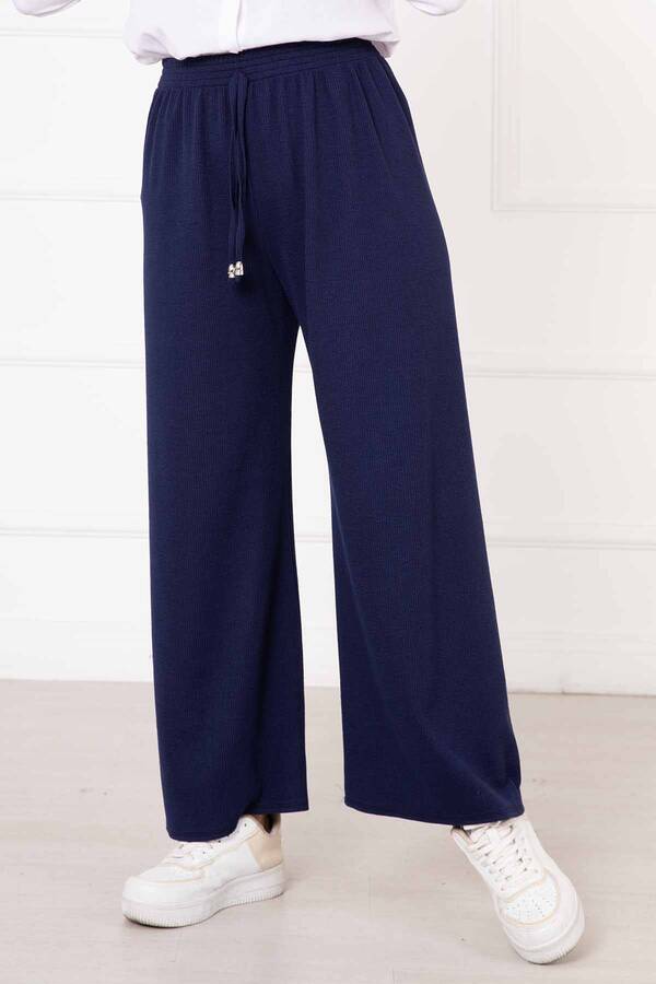 Hk - Burgulu Boncuklu Pantolon Saks (1)