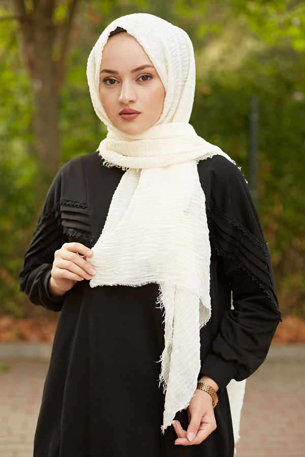  - Bürümcük Şal 8746-9 Ekru