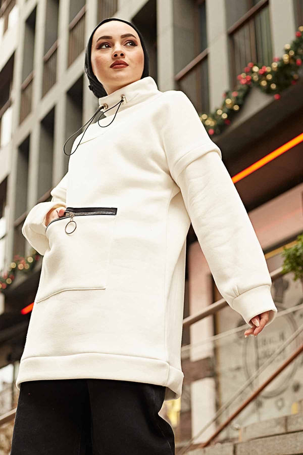 SAG - Carol Puf Sweat 160SAG6251 Beyaz (1)
